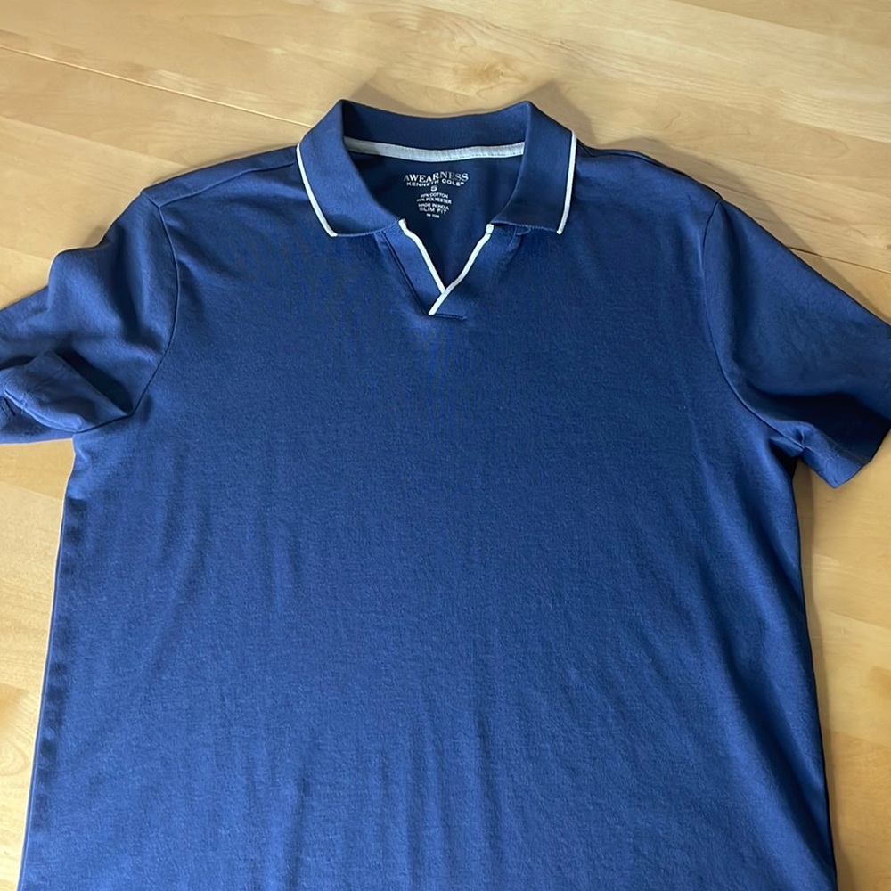 Kenneth Cole Awearness Blue polo S